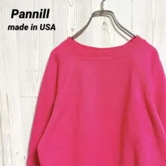 80s USA製 Panill 無地スウェット ピンク ラグラン ヴィンテージのサムネイル