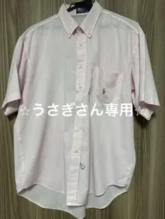 POLO RALPH LAUREN ⭐︎ピンクストライプ半袖シャツ⭐︎サイズ20