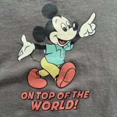 ミッキーマウス 長袖カットソー グレー
