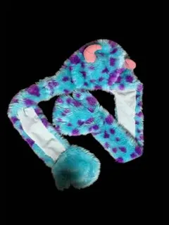 モンスターズインク　サリー　ファンキャップ　ディズニー　マフラーキャップ