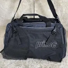 未使用級✨　prince ボストンバッグ　2way キャンバス　黒　大容量　拡張