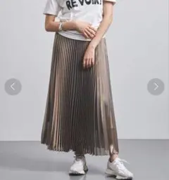 【美品】ユナイテッドアローズ　UWFM P glitterプリーツスカート　38