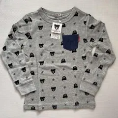 [新品] 最終お値下げ⭐️ミキハウス ダブルB 長袖Tシャツ グレー 120cm