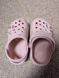 ベビー用サンダル クロックス風 ピンク 13cm