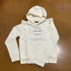 lovetoxic フリル付きホワイトパーカー