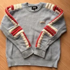 Stüssy ルーズゲージセーター S グリーン/ホワイト - メルカリ