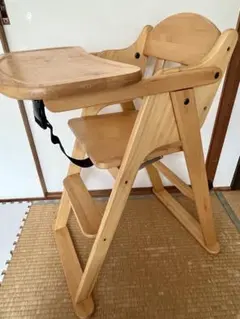 木製ベビーチェア テーブル付き