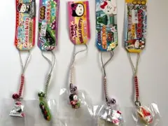 【ご当地キティまとめ売り】ハローキティ 根付けストラップ 5個セット