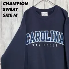 CHAMPIONチャンピオン　カレッジ切文字刺繍ロゴスエットトレーナーMネイビー