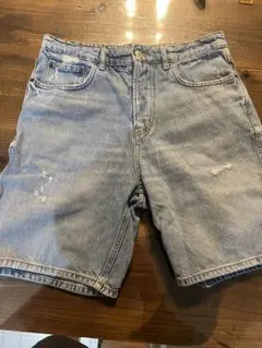 ZARA デニムショートパンツ ライトブルー