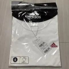 【新品】adidas アディダス　コットン ワンポイント Tシャツ ホワイト Sのサムネイル