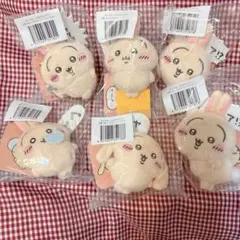 【新品.未開封】♡ちいかわ　うさぎだらけくじE賞ぬいぐるみバッチ　6点セット♡