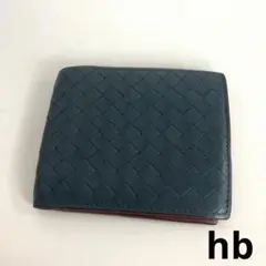 BOTTEGA VENETA ボッテガヴェネタ 折り財布 ネイビー メンズ