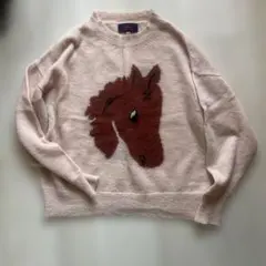 THE ANIMALS OBSERVATORY 馬の顔 セーター 12@100