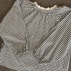 【美品・１回着用】サマンサモスモス　チュニック　ブラウス　チェック