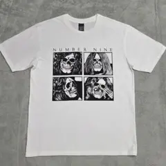 NUMBER NINE スカルプリント Tシャツ ホワイト　ツェッペリン ナンバーナイン ツェッペリン Tシャツ 5 ホワイト スカル Zeppelin