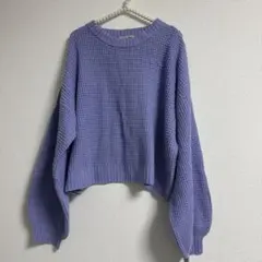 サマンサモスモス　ワッフル編みニット