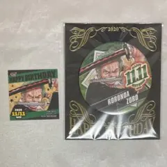 ONE PIECE ゾロ　バースデイ缶バッジ　ステッカー　2020