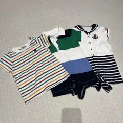 【本日のみ割引】ミキハウス、ラルフローレン(70、80cm) 3点セット