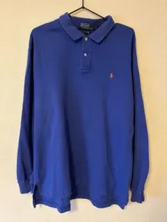 Polo by Ralph Lauren 青 長袖ポロシャツ L ブルー