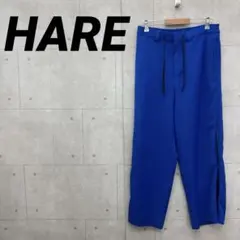 HARE ハレ サイドジップ ワイドパンツ ウエストゴム メンズ M 青