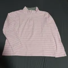 Courreges ハーフジップ シャツ ピンク ボーダーのサムネイル