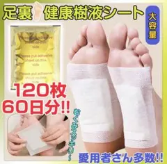 お得！足裏シート 120枚 浮腫 疲労回復 新品 旅行足裏樹液シート新品のサムネイル
