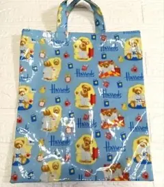 Harrods ベアデザイン トートバッグ　水色