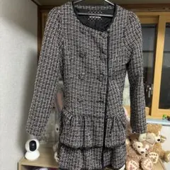 TRALALA ツイードペプラムジャケット