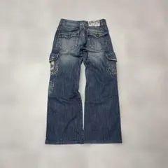 y2k 00s archiveワイド カーゴデニムパンツ バギーHIPHOP