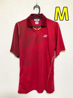 YONEX ユニM 暗め赤 ゲームシャツ