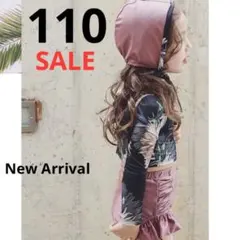 SALE 女の子花柄 長袖水着セパレートボタニカル フリル帽子付3点セット110