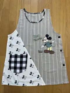 ミッキーマウス⭐︎レトロ　保育士幼稚園エプロン