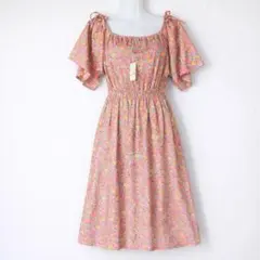 【レア】 新品タグ付き　東京エンブ　昭和レトロポップ　ピンク　花柄　ワンピース