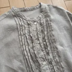 2025AWネストローブnest robe＊ プレーンリネンタックフロントシャツのサムネイル