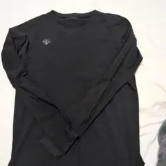 デサント黒長袖アンダーシャツOサイズ