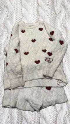 GELATO PIQUE ハート柄ルームウェアセット