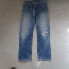 Levi's　501 31× 32　2003年製 膝ダメージ フリンジ仕上げ