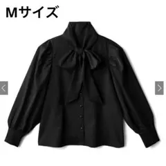 GRL グレイル ロングカフスリボンタイブラウス k8568v Mサイズ