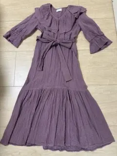 SNIDEL HOME パープル マキシドレス