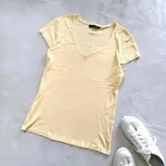 ラルフローレン　レディース　Tシャツ　半袖　カットソー　ジャケットインナー　黄色