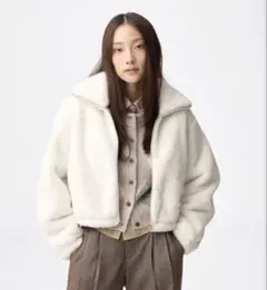 GU フラッフィー ブルゾン M