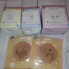 夏目友人帳一番くじ ガラスコレクション コースター セット