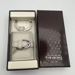 COACHコーチ 手帳型チャーム キーホルダー シグネチャー総柄