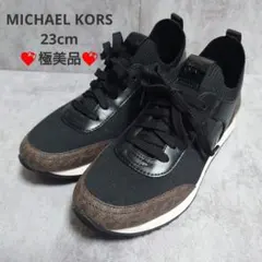 MICHAEL KORS マイケルコース スニーカー 23cm MKロゴ 極美品のサムネイル
