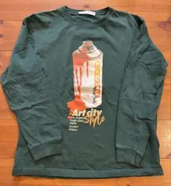 ZARA ロングTシャツ　グリーン