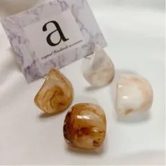 2247-2 べっ甲☺︎大理石風カーブオーバルピアス☺︎のサムネイル