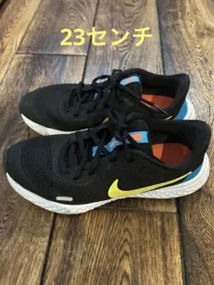 Nike ランニングシューズ 黒/青/黄　23センチ