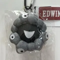 大阪関西万博 【EDWIN×ミャクミャク 】デニム カラビナキーホルダー 黒