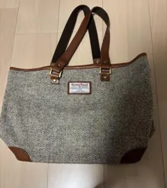 【大幅値下げ！】Harris Tweed トートバッグ ツイード レザーのサムネイル